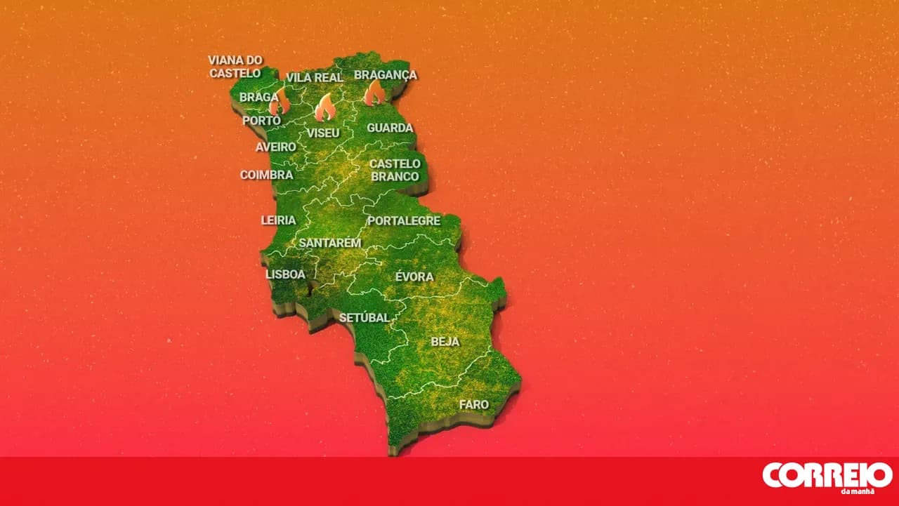 This is the status report on the fires in Portugal. See the map