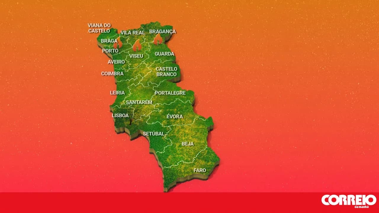 This is the status report on the fires in Portugal. See the map