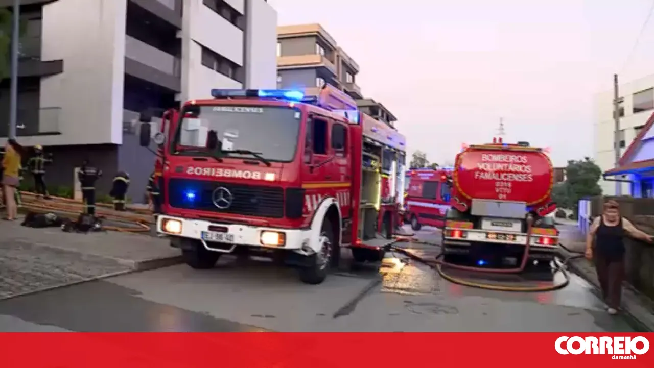 Apartment fire forces evacuation of building in Vila Nova de Famalicão. Eight families displaced