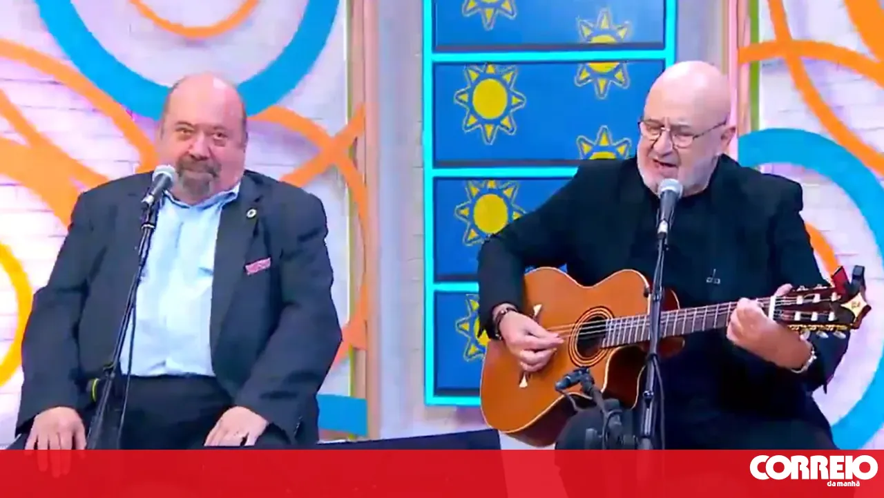 Manuel Rodrigues and Paulo Sargento sing live on 'Olá Bom Dia!'