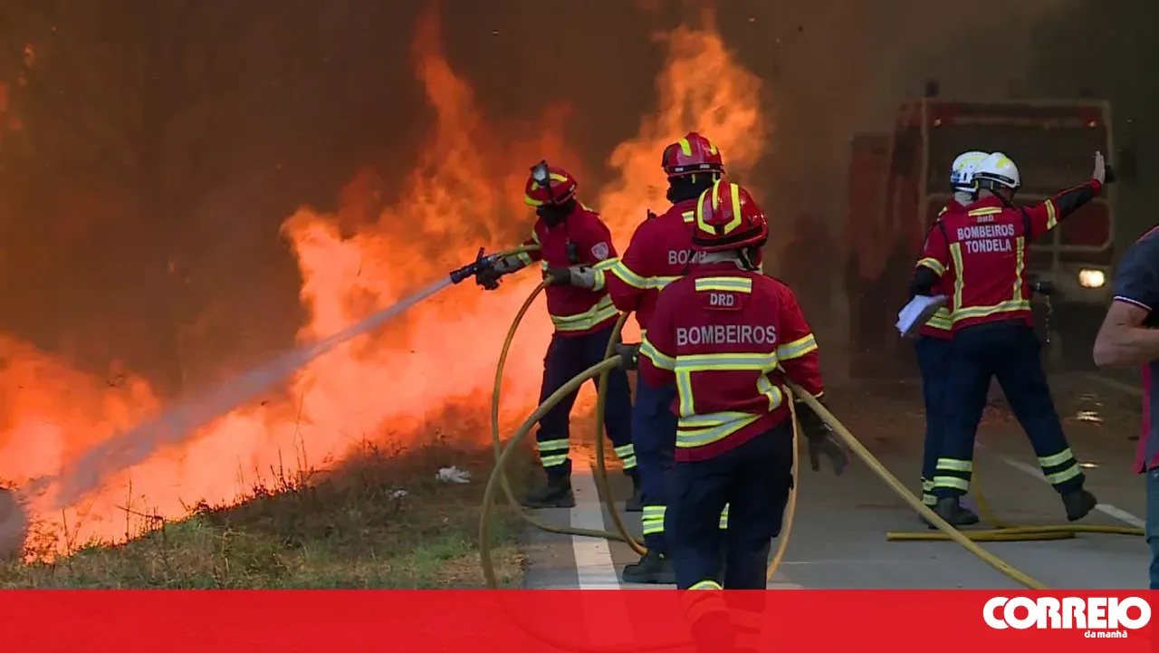 Fire burning in the Arganil municipality is "calmer"
