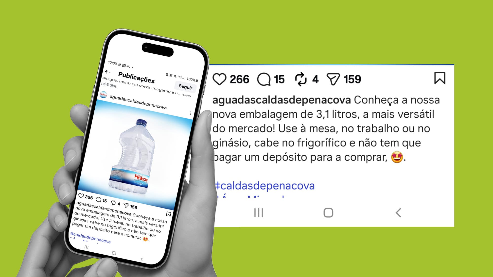 Penacova creates 3.1-litre bottle and avoids the deposit scheme
