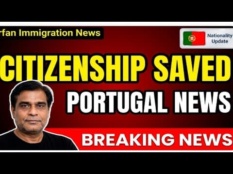 Irfan Immigration News: Portugal Nationality BREAKING! 5-Year Law Protects Applicants