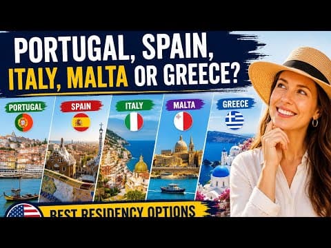 Portugal, Spain, Italy, Malta or Greece? Best Residency Options for Americans