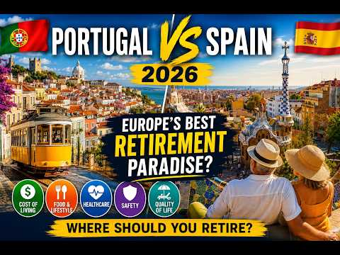 Portugal vs Spain 2026 🇵🇹🇪🇸 | Europe's Best Retirement Paradise? Cost of Living, Healthcare, Safety