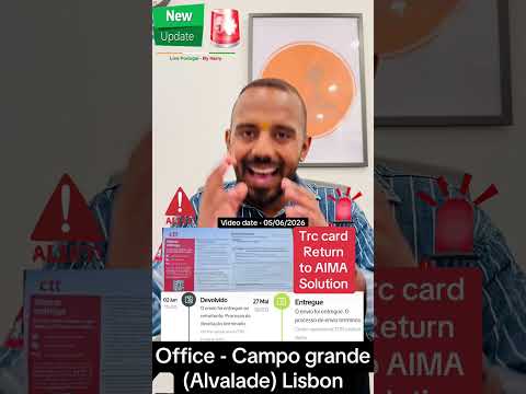 Trc card Return to AIMA | SOLUTION ✅ ®Live Portugal By Harry | Advocate Harry | Portugal news