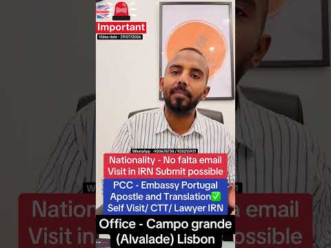 Nationality No falta email Visit in IRN Submit possible | ®Live Portugal By Harry | AdvocatePortugal