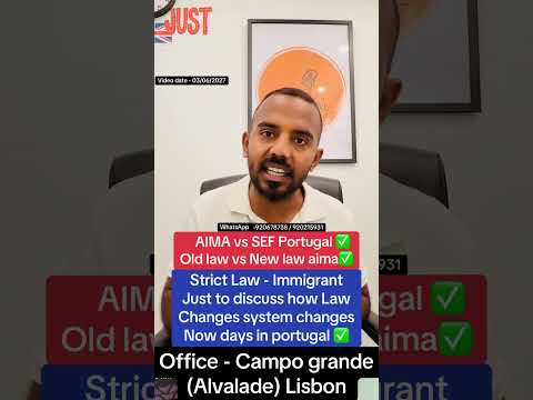AIMA vs SEF Portugal | Old law vs New law aima✅ ®Live Portugal By Harry | Advocate Harry | Portugal