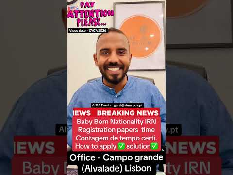 Baby born nationality IRN Registration Contagem de tempo certi.✅ ®Live Portuga By Harry | portugal