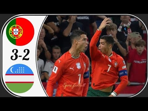 World's Cup Qualifiers 2026 | Short highlights | Portugal vs Uzbekistan 3-2
