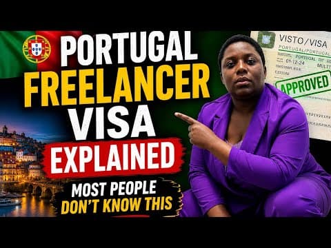 Portugal Freelancer visa explained #portugal #schengenvisa #europe