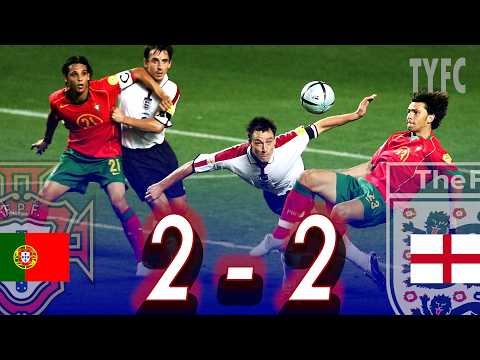 šµš¹ Portugal 2ā2 England (6-5 on penalties)š“ | Euro 2004 Quarter-Final