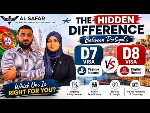 PORTUGAL D7 vs D8 VISA 2026: WHICH ONE IS REALLY BETTER FOR YOU