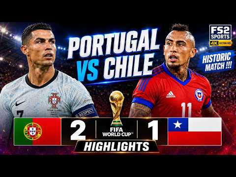 Portugal vs Chile 2-1 Highlights & All Goals ! Bruno Fernandes great strike 75 ! #fifafriendly