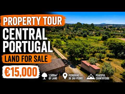 €15,000 Land for Sale in Central Portugal | 1,500m² Property Tour