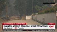 Wind hinders firefighting efforts in Minho
