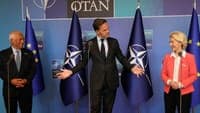 Von der Leyen and Rutte promise "more pressure" on Moscow after drone attack in Leipzig
