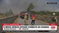 Flames very close to homes in Guarda