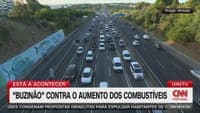 Deafening moment: honking protest heard at the access to the 25 de Abril Bridge against fuel price hikes