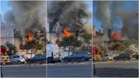 Fire in vacant building in Campolide leaves one injured