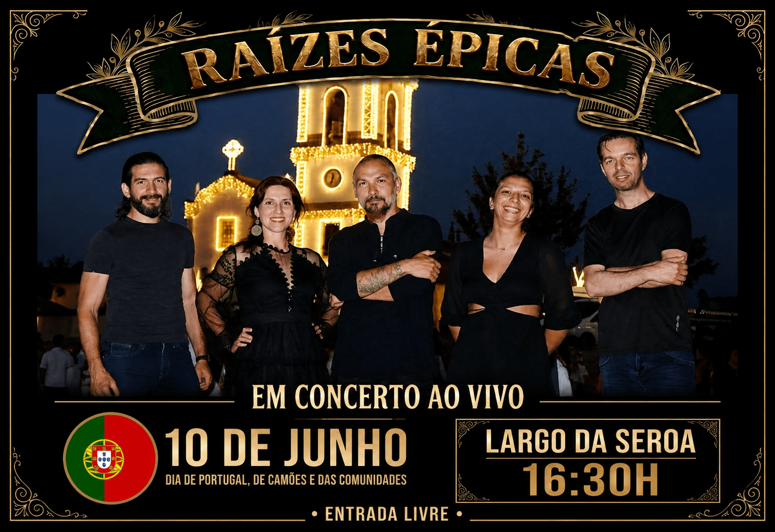 Raízes Épicas bring popular Portuguese rock to the Portugal Day celebrations in Seroa
